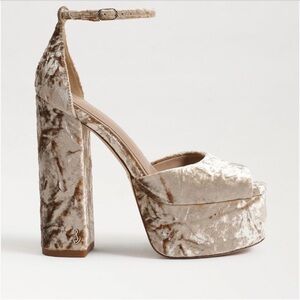 Sam Edelman Kori Ankle Strap Peep Toe Platform Sandal - Prosecco